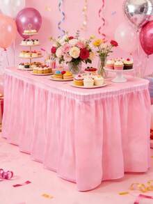 Disposable Table Covers - Berwarna merah muda - View 9