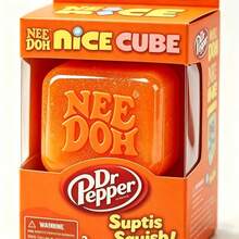 قطعة واحدة مكعب ضغط مرن متعدد النكهات مرخص، بتصميم Dr Pepper و Sprite و Pepsi، كتلة بناء حسية ناعمة ومرنة، لعبة تخفيف التوتر لامعة، مناسبة للعرض على المكتب وديكور رف مجموعة الهوايات - متعدد الألوان - مشاهدة 1