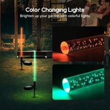 Bộ 2/4 đèn năng lượng mặt trời ngoài trời - Đèn LED hình bong bóng đổi màu - Đèn trang trí sân hiên và vườn ngoài trời - Đẹp và bền - Thích hợp cho sân, bãi cỏ và vườn. - Nhiều màu - Xem 12