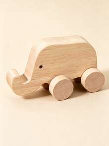 1pc Funny Wooden Animal Figurine Desktop Decor Suitable For Nursery And Children's Room Baby Accessories Baby Supplies Baby Girl Supplies Room Decoration - Multicolor - View 8