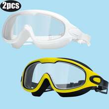 High-Definition Waterproof And Anti-Fog Large-Frame Silicone-Sealed Swimming Goggles With Electroplated Lenses For Adult Men And Women, Non-Irritating To The Eyes. - Multicolor - View 10