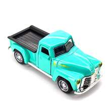 Alloy Pickup Truck Model, Alloy Sliding Toy Car, Realistic Sports Car Model, Boys Collectible Mini Racing Car - Green - View 2
