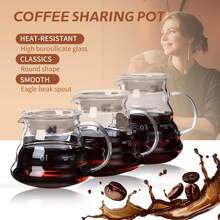 Glass Coffee Server For Drip Coffee Maker, Standard Glass Coffee Carafe, Coffee Pot With Lid, Clear, Available In 360ml, 600ml, And 800ml Sizes - Multicolor - View 2