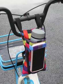 Bicycle Storage Hanging Bag Electric Bike Handlebar Bag Front Zipper Pouch Front Handlebar Small Pouch Used To Store Phones Keys Water Bottles For Outdoor Riding Commuting & Travel Cycling Accessories - Multicolor - View 10