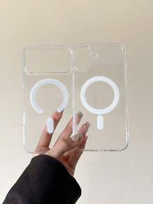 Minimalistische magnetische stoßfeste transparente Acryl-Hartschale kompatibel mit Samsung Galaxy S25 S24 S23 Ultra S21FE und einer Reihe von Telefonen 17/16/15/14/13/12/11 Pro Pro Max. Diese kabellose Ladehülle zeichnet sich durch stoßfestes Design, einfaches transparentes Aussehen und eine magnetische Abdeckung aus. Geburtstagsgeschenk, Jahrestagsparty, Geschäftlich, Professionell, Büro - Transparent - Übersicht 6