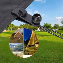 ZHUANGLEI 20PCS Tent Spring Fixing Buckle Set, Canopy Wind Rope Adjustment Buckle Spring Hook Camping Accessories - Figure 1 20 PCS - View 8