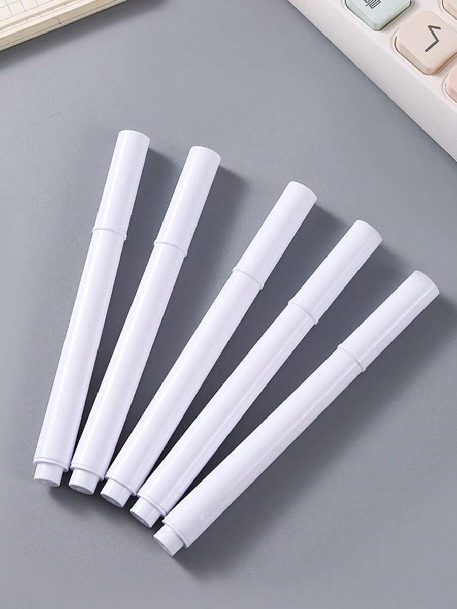 4/8/14/20pcs White Dry Erase Markers Blank Pen Body Mini Whiteboard Marker For Glass Blackboard Price Tag Writing - Sets - View 1