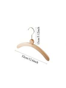 1pc Personalized Wooden Hanger For Kids, Suitable For Children's Bedroom Wardrobe - Multicolor - View 3