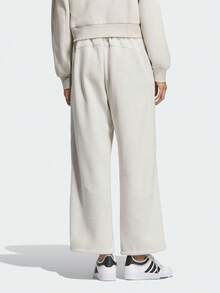 Adidas Women's FLEECE PNT Sports Knit Pants - White - View 3