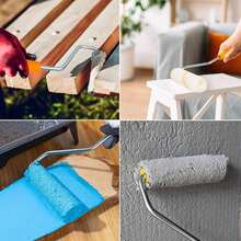 28/22/11/4/1pc, Ultra-Fine Fiber Home Paint Roller Brush Set, Non-Shedding Professional Sponge Roller Brush Set, High Absorbency Household Paint Roller Brush Set - Ultra-Fine Fiber Roller, High Absorbency Mini Fabric Roller, Lightweight Metal Handle And Ergonomic Plastic Grip, Suitable For Hotel, School, Residential, Home, Kitchen Wall, Finish, Door And Cabinet Applications. - Multiple Styles - View 7