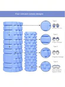 Foam Roller, Premium Yoga Roller, EVA Hollow Yoga Pilates Massage Roller, For Pilates Exercise, Enhanced Home Workouts - Improve Flexibility, Stretching, Muscle Relaxation - Multicolor - View 10