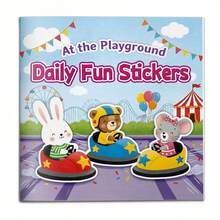 Libro de actividades con pegatinas divertidas diarias, juego de pegatinas de escenas lindas con personajes y objetos para mezclar y combinar, juegos de completar imágenes y emparejar para potenciar la creatividad, la concentración y la observación, perfecto para jugar en casa, tiempo de viaje y actividades en el aula - Cuaderno de aprendizaje con pegatinas temáticas - Ver 17