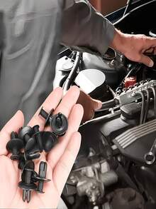 105pcs Car Interior Disassembly Tool Set, Includes Universal Nylon Plastic Car Rivets, Suitable For Car Door Panels And Bumper Body Panel Repair Kit, Equipped With Pry Bar Tools And Clips, Used For Vehicle Maintenance, Multi-Function Heavy Duty Plastic Rivet Tool Set - A - View 5