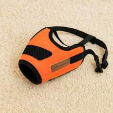 Dog Muzzle Anti-Bite Anti-Barking Anti-Ingestion Adjustable Size Washable Reusable Dog Face Mask - Orange - View 11