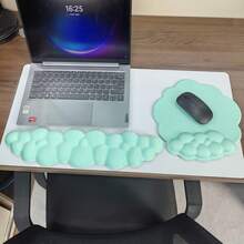 Cloud Wrist Rests & Ergonomic Mouse Pads, Cloud Keyboard Wrist Rests With Non-Slip Base, Foam Wrist Cushions For Keyboard & Mouse, Ideal For Typing, Gaming & Office Use - View 12
