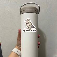 3Inch 1PC My Inbox Is Full Funny Pigeon Sticker, Work Humor Meme Design For Laptops, Notebooks, Water Bottles, Cups, Journals, Planners, Perfect Gift For Students, Teachers, Office Workers, Creatives, And Email Overload Survivors - Multicolor - View 5