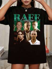 Rafe Cameron Outers Banks Multi Shot Green Vintage Portrait Graphic Tee - Black - View 1