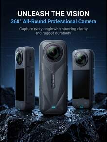 Insta360 X5 行動攝影機 | 相容 8K、防水、360° 全景行動攝影機 | 強大夜間拍攝能力,支援「隱形自拍棒」功能,100% 全新,僅已啟動 - 查看 3