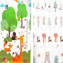 Pratito Children's Thermal Mat 200cmx150cmx6mm Double-Sided Rubber 6mm Thickness Track And Bear Thick Baby Mat Children's Thermal Tatami For Baby - 列印厚度 6 至 10 毫米 - 查看 7