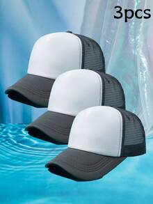1 pieza Gorra de béisbol de mujer de malla de dos colores transpirable - Multicolor - Ver 37