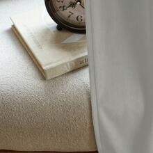 Plain Velvet Curtain With 8 Buttons (1 Piece), Soft And High Quality Fabric, Enhances The Style Of Your Home, Perfect To Complement Any Modern Decor Style. - 淺灰色 - 查看 7