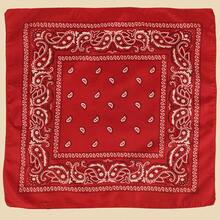 Damen Paisley Muster modisches Bandana für Kleiderdekoration, Schal, Strand, Urlaub, Reiseessentials - Rot - Übersicht 2