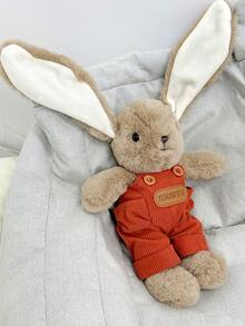 1pc 25cm/9.84in Cute Floppy Ear Rabbit Plush Doll, Soft Drooping Ear Stuffed Animal Doll, Adorable Plushie Gift For Boys Girls, Perfect For New Year Holiday Birthday, Suitable For All Ages Children Adults Everyday Companion - Khaki - View 13