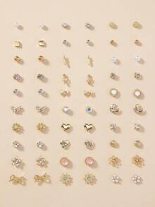 30 pares de pendientes con diseñde árbol y flores para San Valentí, mamá, madre,íde la Madre, regalo - Multicolor 4 - Ver 6