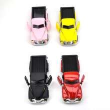 Alloy Pickup Truck Model, Alloy Sliding Toy Car, Realistic Sports Car Model, Boys Collectible Mini Racing Car - Green - View 6