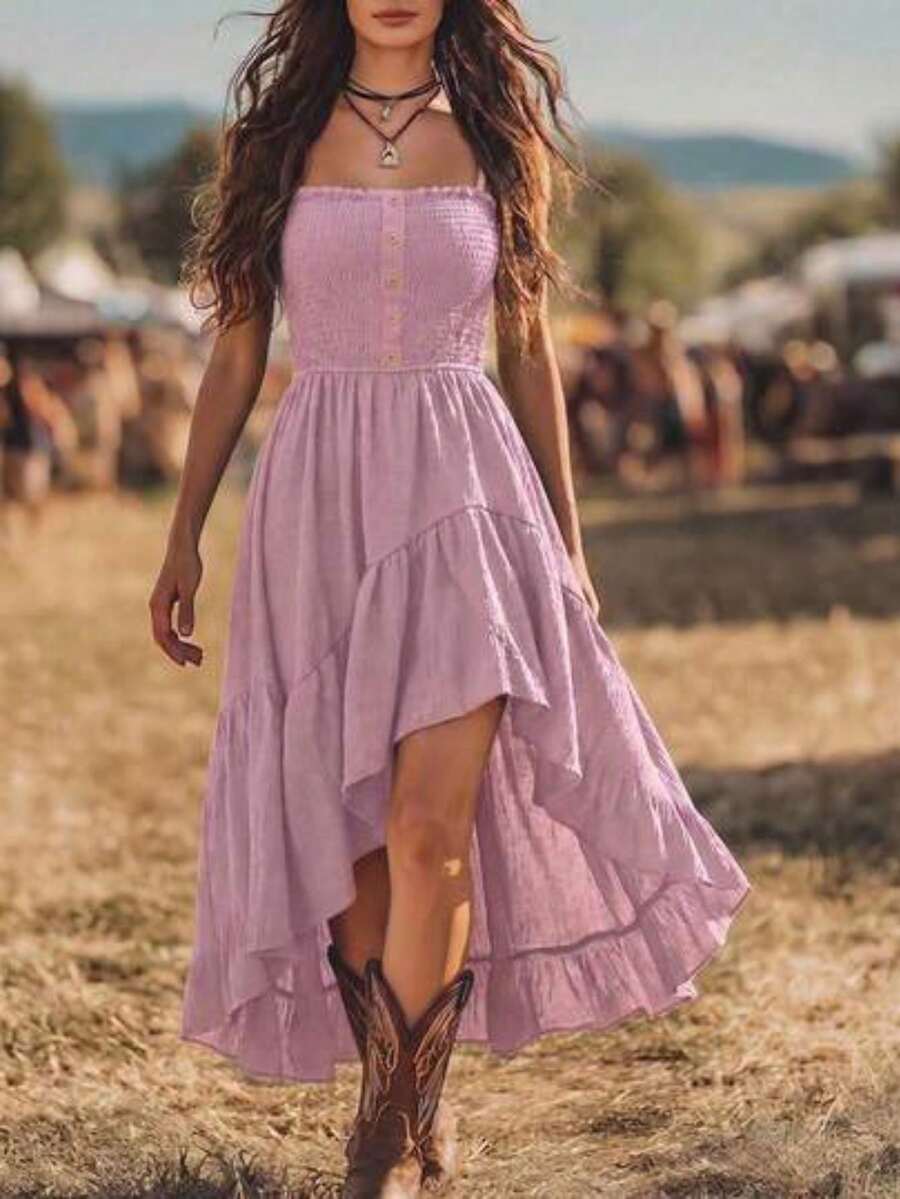 Women Midi Dresses - 羅莎 - 查看 1