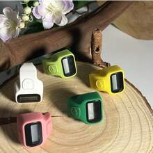 Soft Silicone Elastic Finger Ring Electronic Counter, Lightweight Portable One-Click Reset Manual Tally Counter, Macaron Multi-Color Options, Comfortable For Long Wear, Wearable Anti-Loss Portable Design, Universal Counting Tool For Prayer, Handicrafts, Sports And Multiple Scenarios - Multicolor - View 2