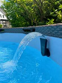 Pool Outlet Fountain Waterfall Jet 81*2.5MM Universal Threaded Interface Easy Installation Direct Mount On Intex Wide Mouth Smooth Water Flow Durable Multi-Color Options Suitable For Home Backyard Above Ground Frame Inflatable Pool Summer Water Party Landscape Upgrade Accessory Single Pack - B - View 5