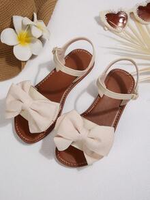 New Plus Size Women's Comfortable Minimalist Round Toe Open Toe Colorblock Versatile Flat Slide Sandals Casual Fashion Outdoor Vacation Beach Summer Shoes - Beige - View 7