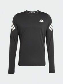 Adidas Men's Adi365/// LS M Long Sleeve Knit Collarless T-Shirt TKE6831 - Black - View 2