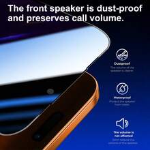 CASECOPS 3 piezas Protector de pantalla de privacidad, con kit de alineación automática, compatible con iPhone 17/17 Pro/17 Pro Max/17 Air/15 Pro Max/15 Pro/15 Plus/15/14 Pro Max/14 Pro/14 Plus/14/13 Pro Max/13 Pro/13/12 Pro Max/12 Pro/12/11 Pro Max/11 Pro/11/XS Max/XS/XR/X, vidrio templado 9H, anti-arañazos, anti-huellas, compatible con fundas de teléfono, protector de pantalla de cobertura completa Dynamic Island - Caja de privacidad de 3 piezas - Ver 4