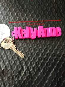 Personalized 3D Printed Name Keychain - Party Bags Or For School Bags - Multicolor - View 5