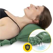 Single Person Self-Inflating Travel Air Mattress, Outdoor Camping Inflatable Sleeping Pad, Self-Inflating Tent Sleeping Mat - Army Green - View 6