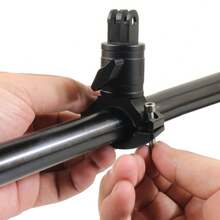 Adaptador de triple ranura de aleación de aluminio para bicicleta, soporte de conversión giratorio 360°, compatible con diámetro de tubo de 20~30mm, accesorio de cámara compatible con cámara de acción y otros equipos de fotografía - Ver 7