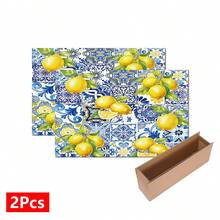 1件居家裝飾檸檬圖案印花碗盤瀝水墊，咖啡機檯面吸水墊，水槽排水墊，柔軟水龍頭吸水墊，水槽杯墊，廚房用品，浴室用品 - 彩色 - 查看 16