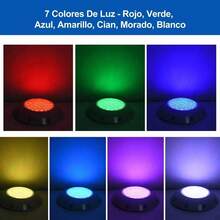 Submersible LED Light - 12V 36W Pool LED Light With Color Change Underwater Light For Pond - 7 Colors + 2 Color Change Modes RGB For Inground Pool With Remote Control IP68 Waterproof - White - View 7