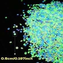 1000/2000pcs Glow In The Dark Resin Beads, Garden Landscape Yard Decoration, Fluorescent Super Bright Multi-Color Glow Beads, No Power Needed, Suitable For Wishing Bottles, Party Decoration, Aquarium And Jewelry Making, Shiny Beads - Luminous Stone - View 5