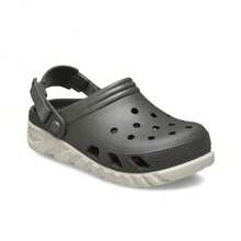 Crocs Duet Max Clog EVA Soft And Comfortable Clogs, Unisex Style, Dark Grey. - Dark Grey - View 3