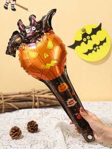 16 buah Balon Genggam Berbentuk Kartun Tema Halloween Ukuran 53cm, Desain Penyihir Kecil & Malaikat Maut - View 7