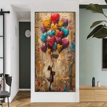 16x20英寸成人数码油画套装 - 包括画布、丙烯颜料和画笔 - 非常适合家居装饰、生日、父亲节、母亲节礼物 - 駝色 - 查看 7