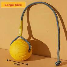 2/1pc/Set Mainan Bola Elastis Tali Anjing yang Tahan Lama, Tahan Gigitan & Awet, Perlengkapan Anjing, Mainan Pelatihan Interaktif untuk Menjaga Anjing Tetap Bermain, Cocok untuk Penggunaan Luar Ruangan dan Perjalanan, Mainan Anak Anjing - MultiWarna - View 9