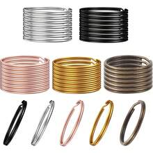 35pcs 1 Inch Metal Key Rings, Durable Round Open Key Rings, Suitable For Home, Office And Car Keys, Pet Tags, DIY Crafts And Keychain Lanyard Making - Aperture - View 8