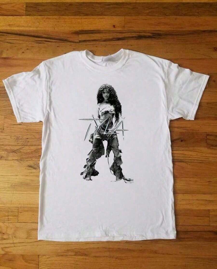 Playera Estampado Mujer Urbana Manga Corta Casual Estilo Urbano Moda Streetwear Top Novedad Alternativo Retro - Blanco - Ver 1