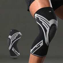 1pc Non-Slip Elastic Knee Sleeve, Knee Wrap And Compression Sleeve, Comfortable Fabric, Suitable For Sports And Fitness - Black - View 3