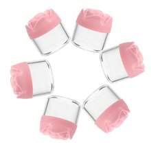 20g Plastic Cosmetic Cream Container, Rose-Shaped Threaded Lid, Empty Cosmetic Sample Jar/Lip Balm Jar, 6pcs/Pack - View 5