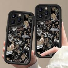 Tema de collage grunge de Black Nirvanafunda de teléfono Fundas compatibles con ,Apple,VIVO,OPPO,,, y Honor.Fabricadas en silicona TPU,ofrecen protección contra golpes y caídas. - Negro - Ver 1